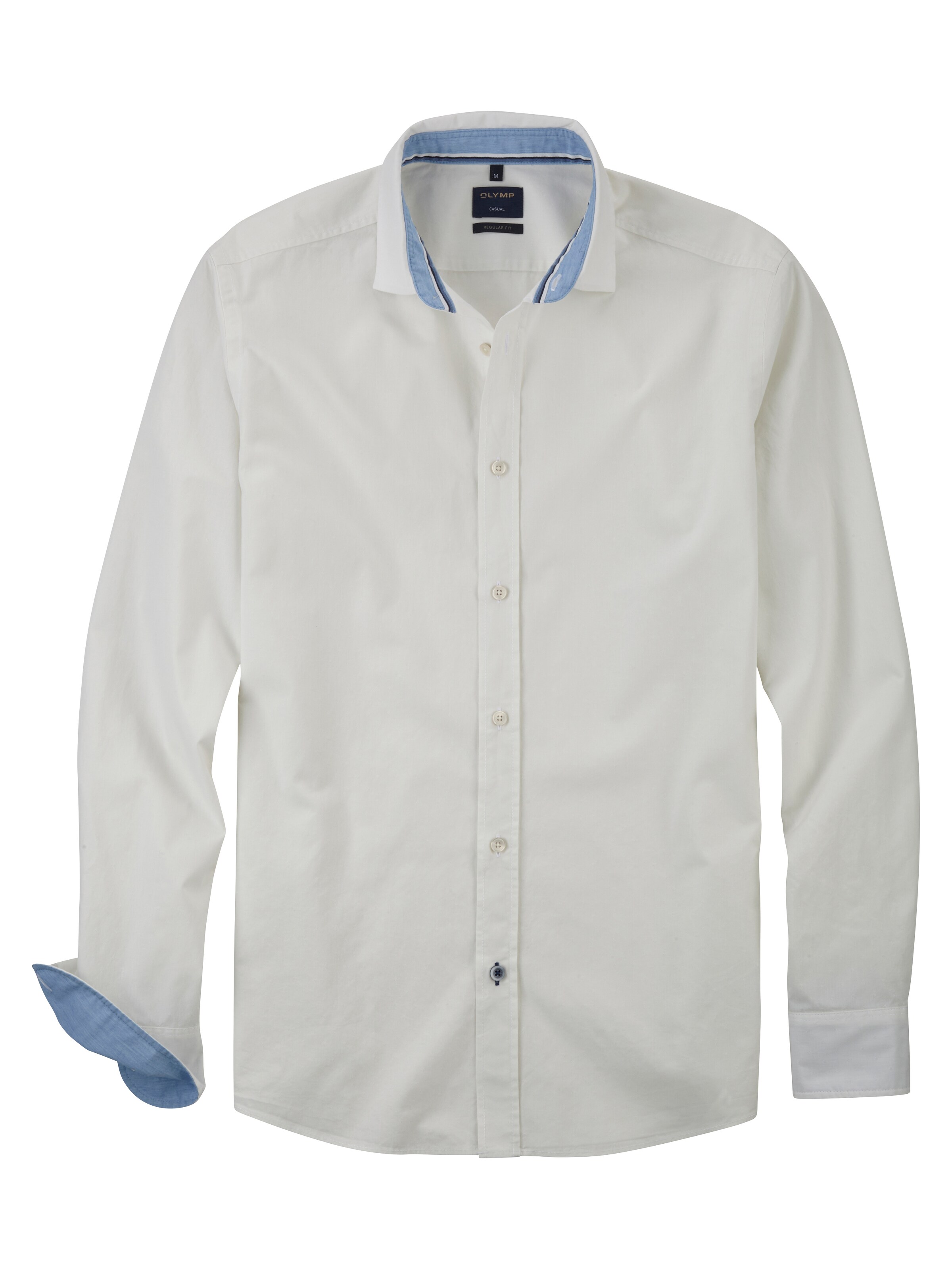 OLYMP Regular Fit Hemd in Weiß: Vorderseite