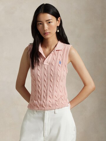 Top in maglia di Polo Ralph Lauren in rosa: frontale