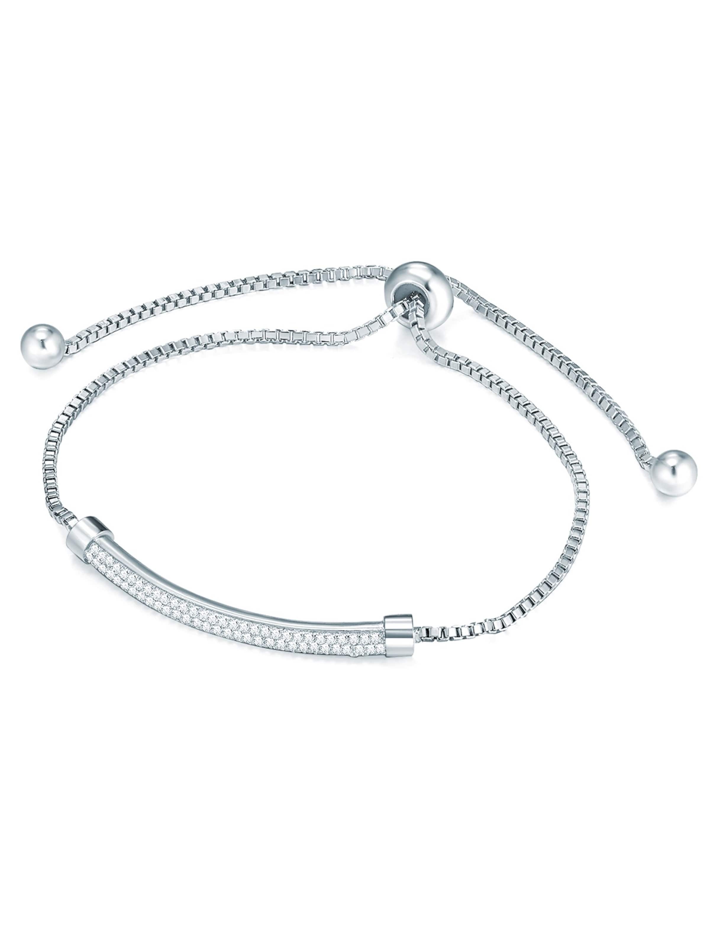 Lulu & Jane Bracelet in Silver: front