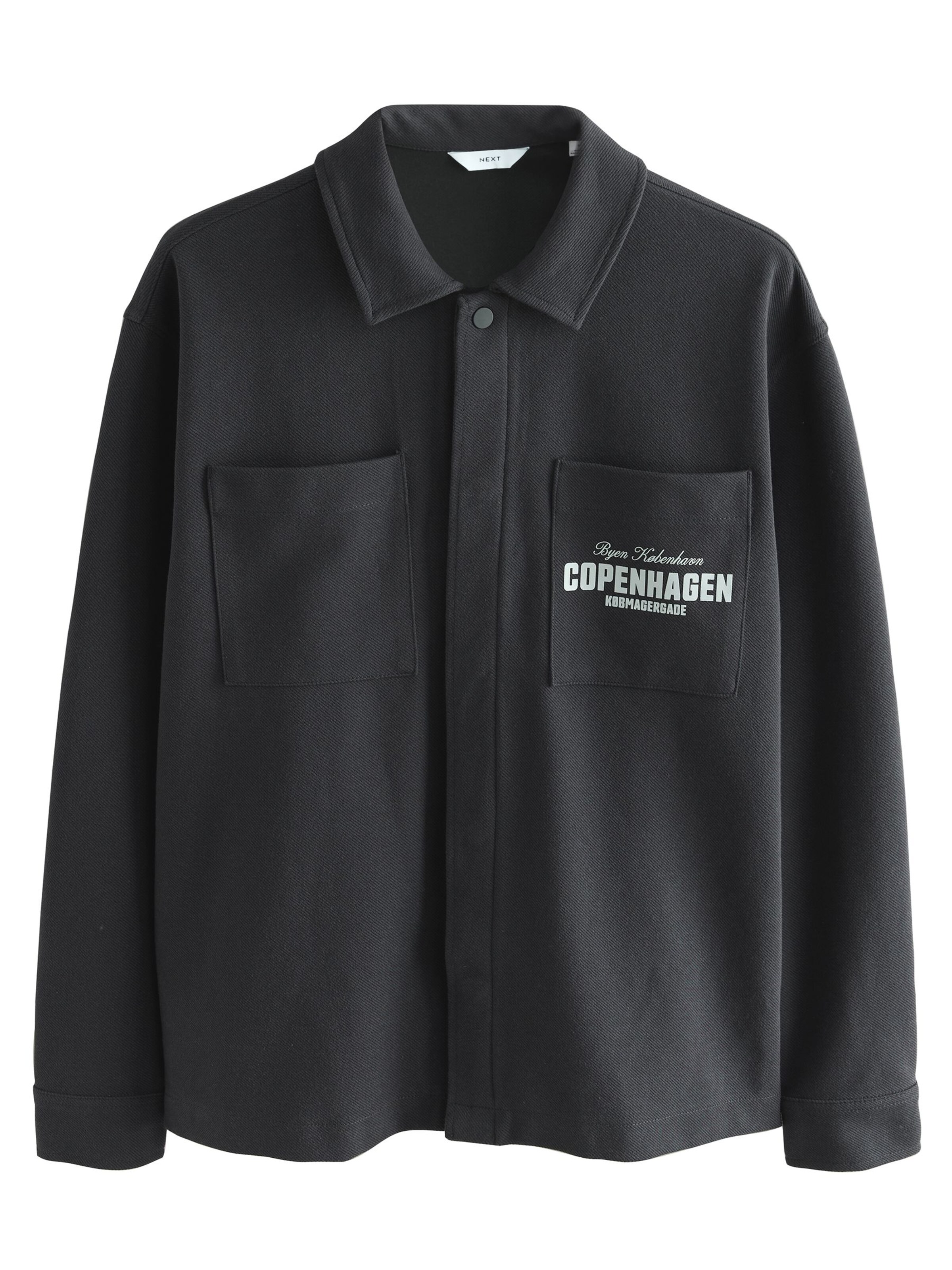 Next Regular Fit Hemd in Grau: Vorderseite