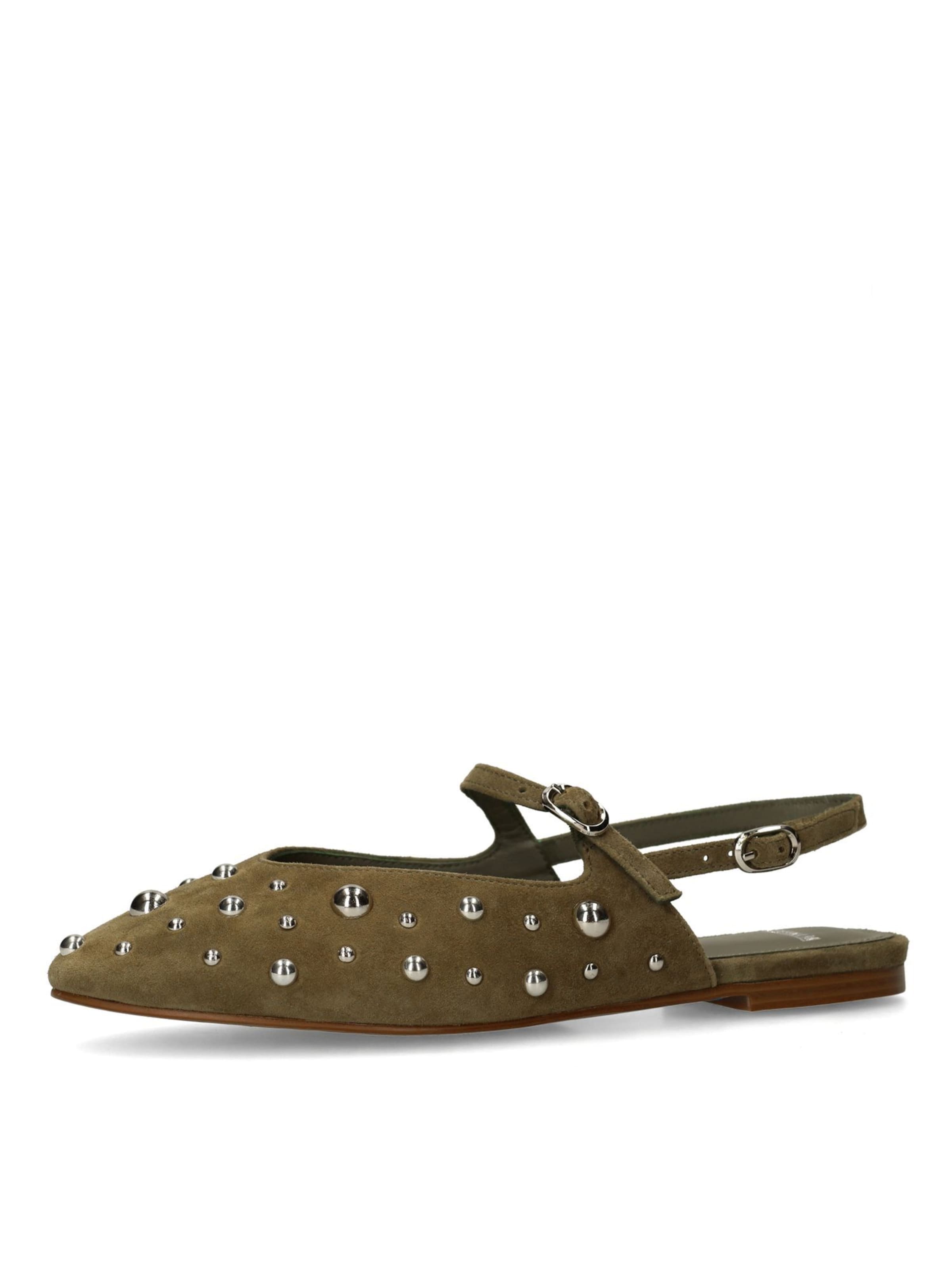 Escarpins à bride arrière MANFIELD en vert : devant