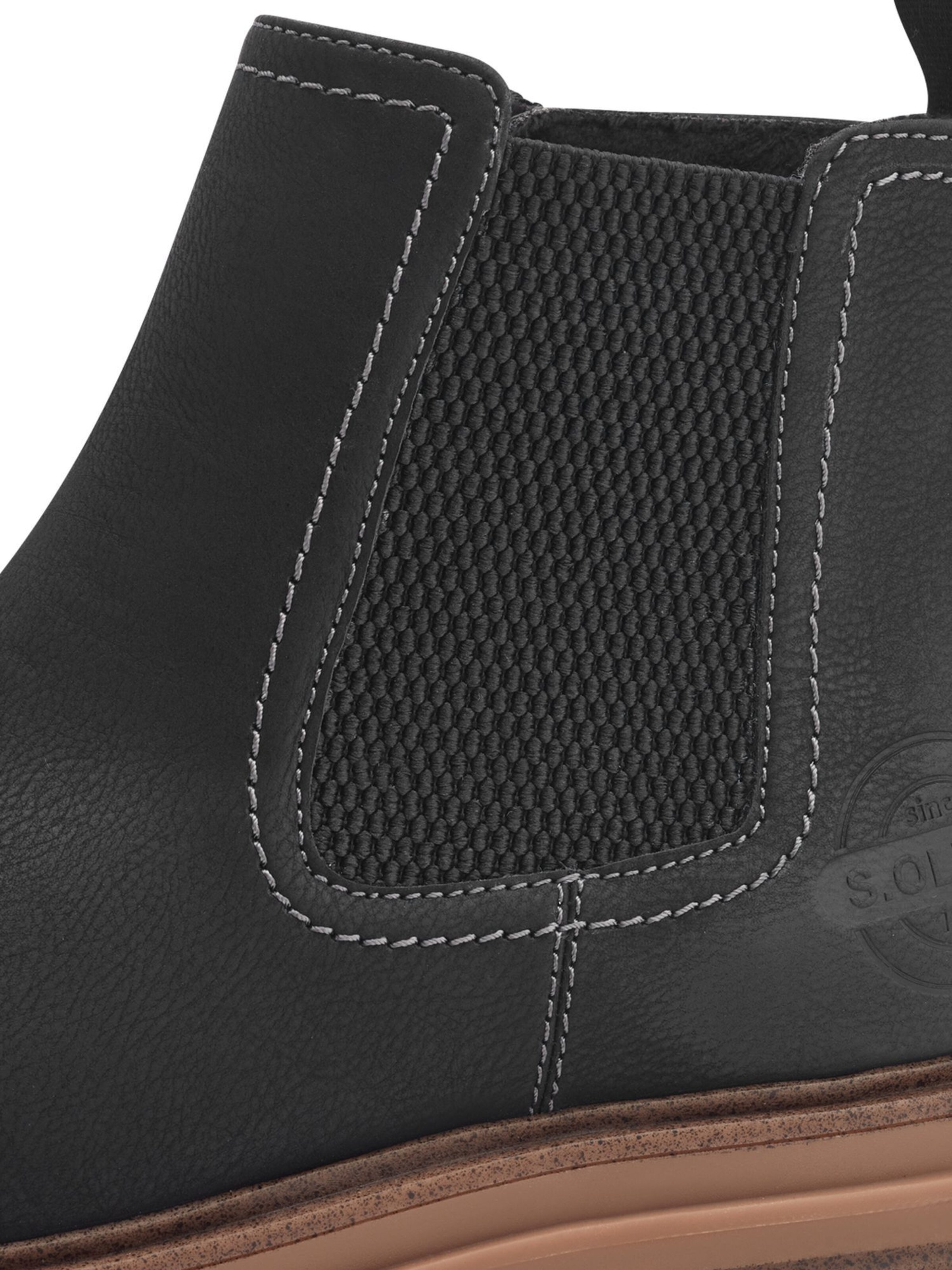 s.Oliver Chelsea Boot in Schwarz
