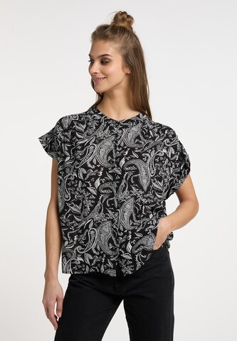 usha FESTIVAL Blouse in Black: front