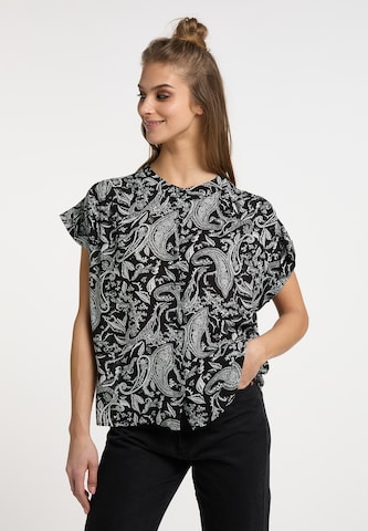 usha FESTIVAL Blouse in Black: front