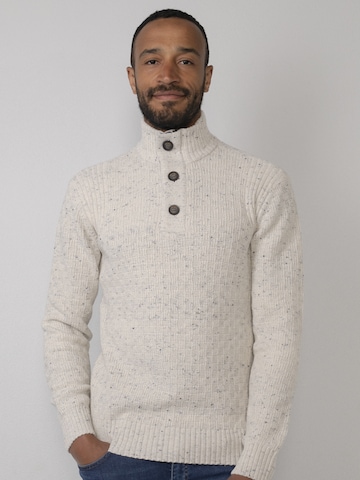 Petrol Industries Sweater in White: front