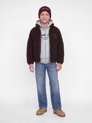 Jack & Jones Junior - Sudadera con cremallera 'JORNorrebro' en gris