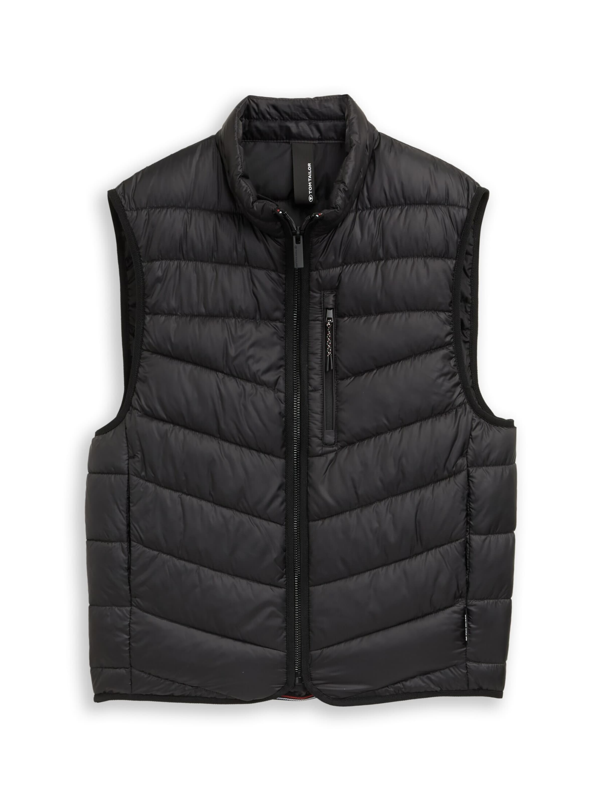 TOM TAILOR Vest in Black: front