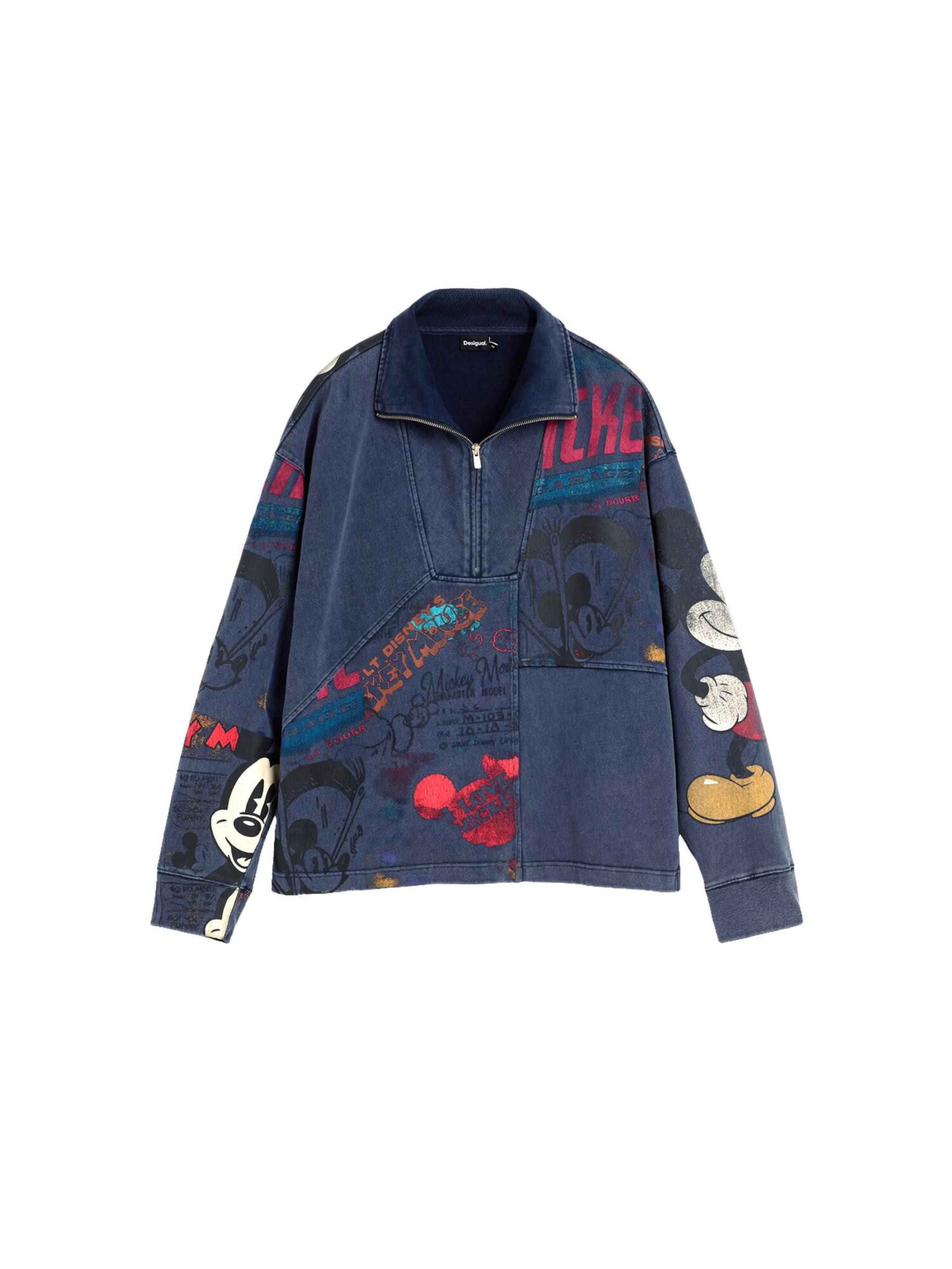 Desigual Collegepaita 'Mickey™' värissä sininen: etupuoli
