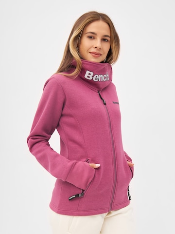 Veste de survêtement 'Haylo' BENCH en rose : devant