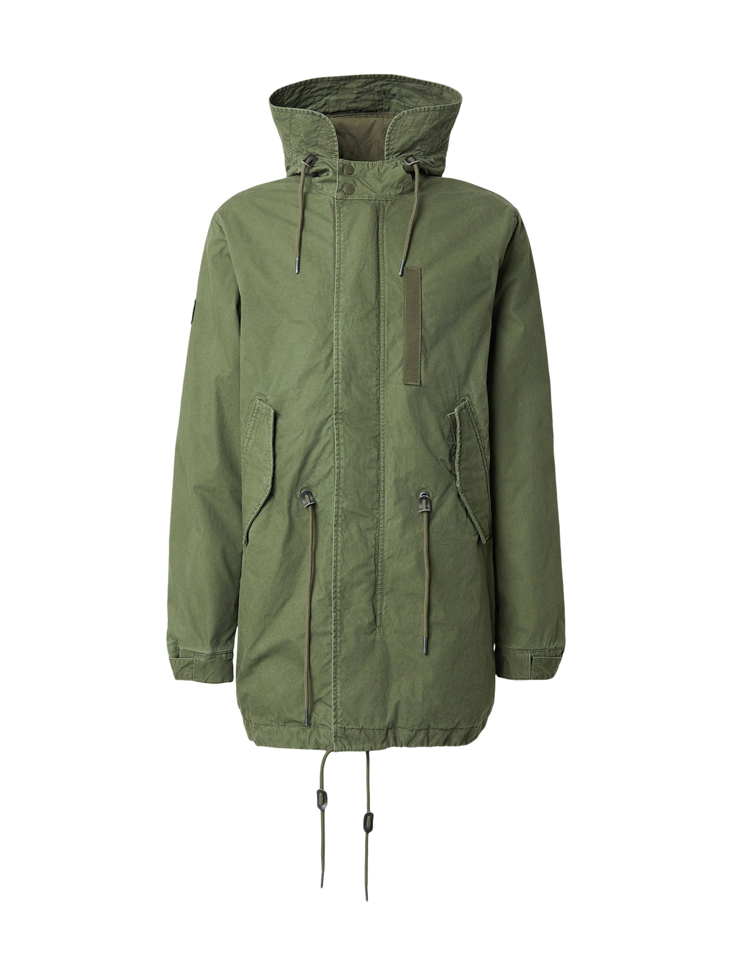 Superdry & Co Átmeneti parka - zöld: elől