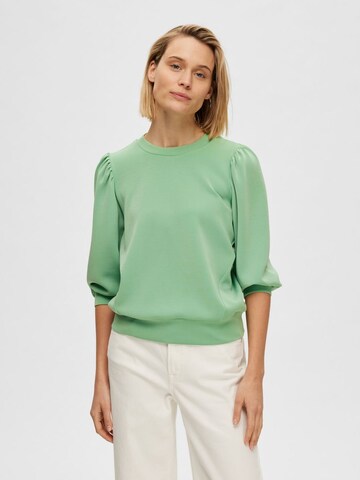 SELECTED FEMME Μπλούζα φούτερ σε πράσινο: μπροστά