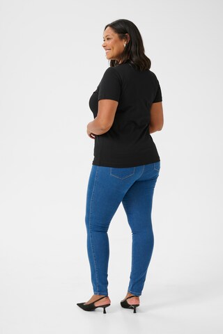 KAFFE CURVE Shirt 'KC Viana' in Zwart