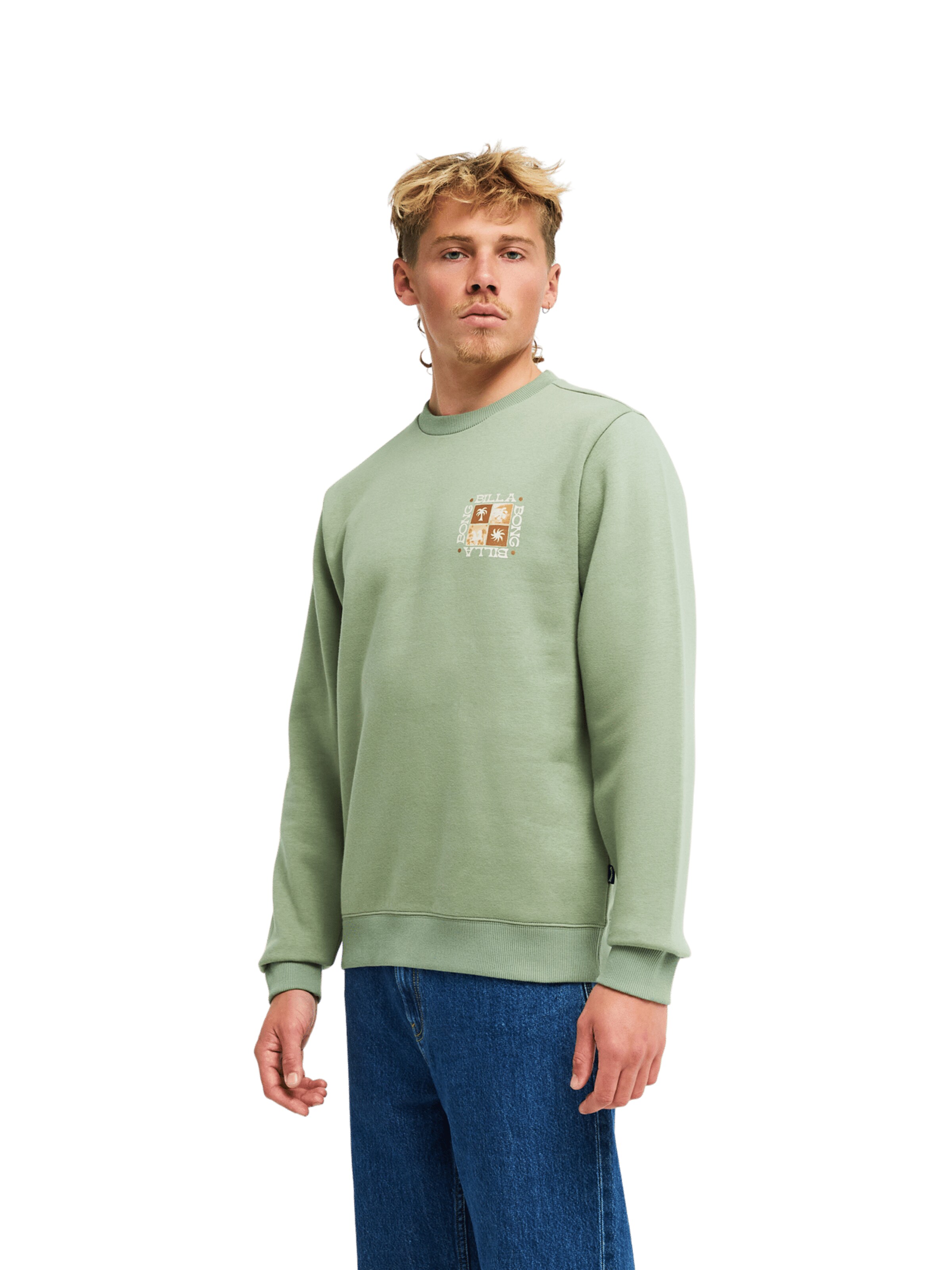 BILLABONG Sweatshirt 'Foundation' in Green