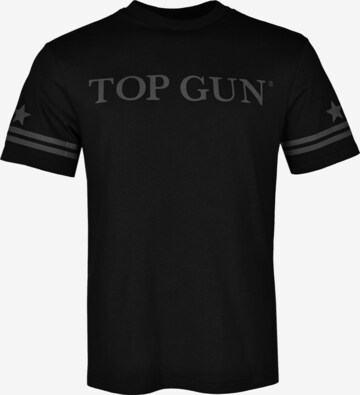 TOP GUN Shirt in Zwart: voorkant