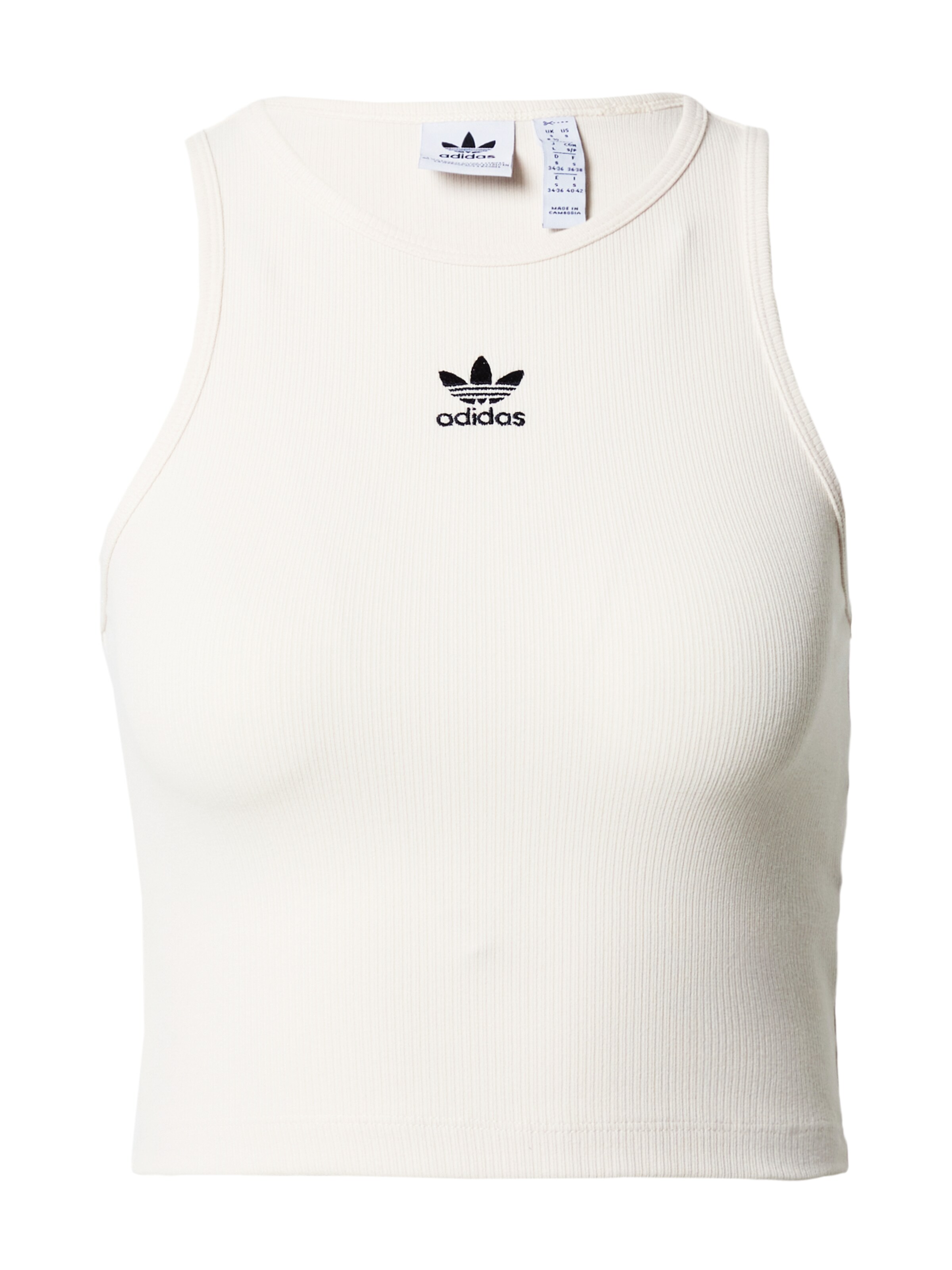 Top 'Essentials' di ADIDAS ORIGINALS in bianco: frontale