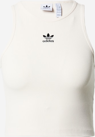 Top 'Essentials' di ADIDAS ORIGINALS in bianco: frontale