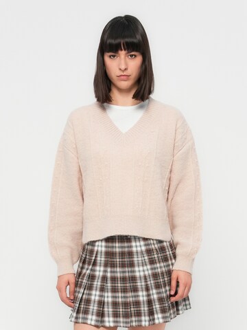 JDY Sweater 'JDYSIGRID' in Beige: front