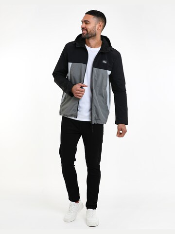 Threadbare Between-Season Jacket 'Radio' in Black