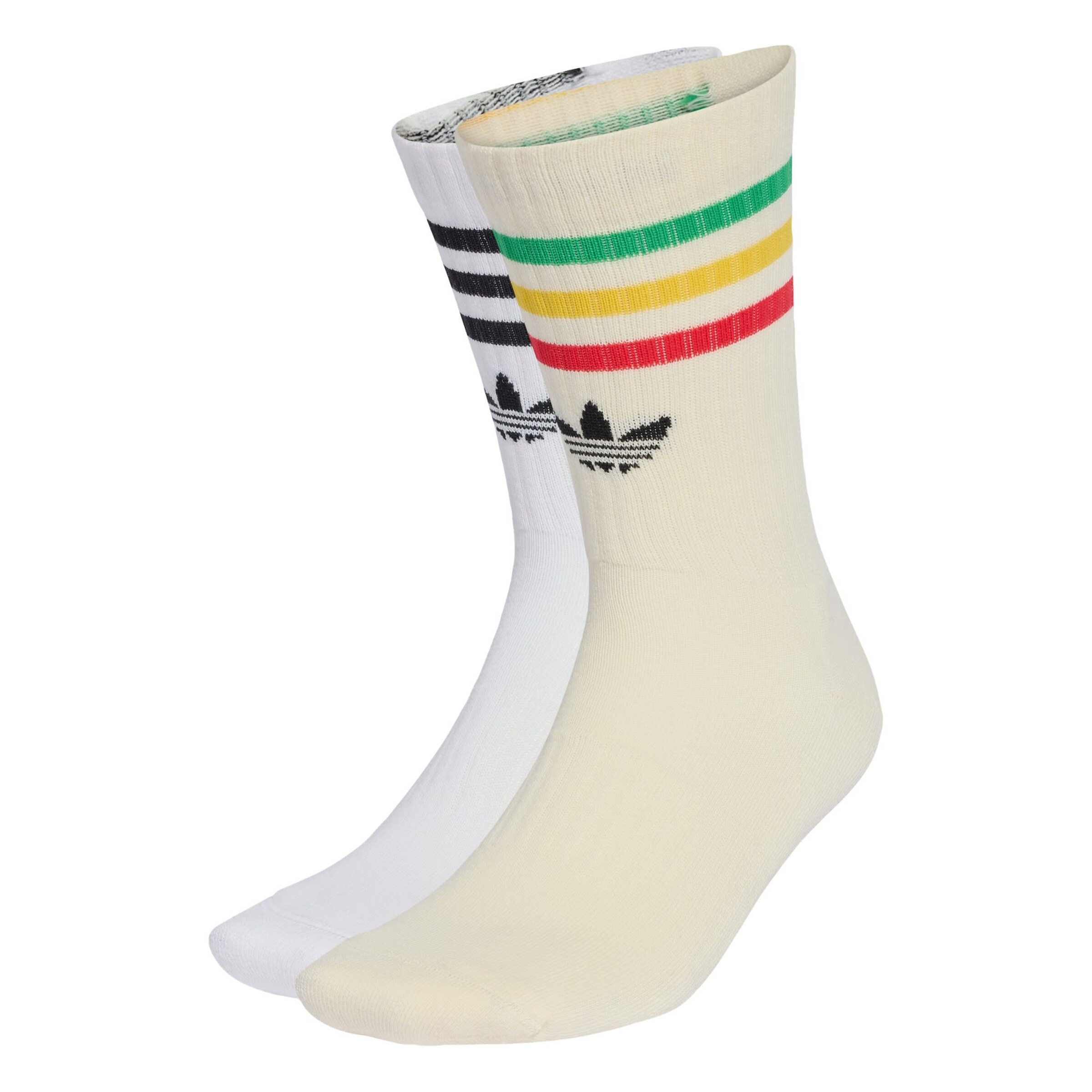 ADIDAS PERFORMANCE Sportsokken 'Jamaika x Bob Marley' in de kleur Rood / Zwart / Wit / Wolwit, Productweergave