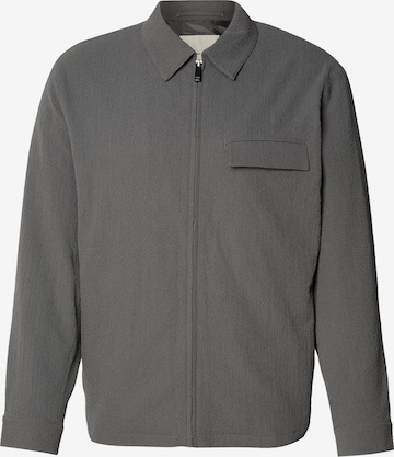 Calvin Klein Демисезонная куртка в Серый: спереди