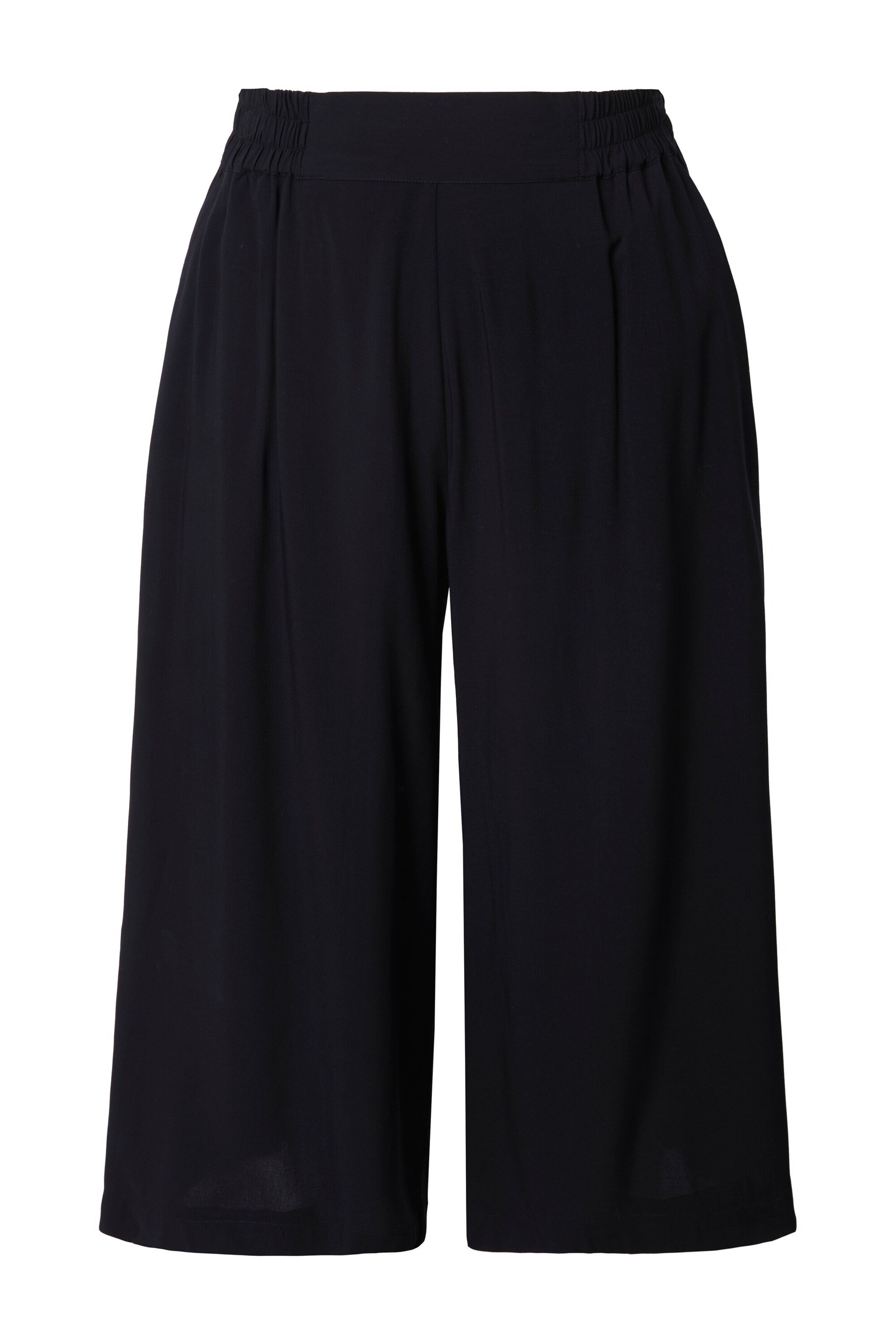 Studio Untold Wide leg Broek in Zwart: voorkant