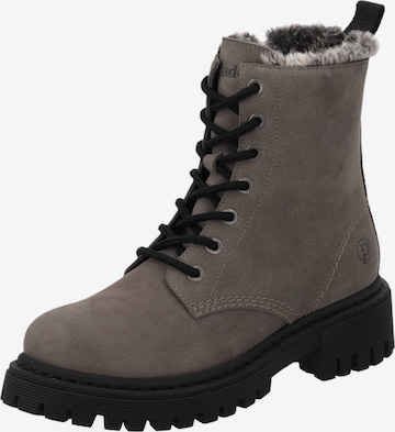 Palado Lace-Up Boots 'Giase' in Grey: front