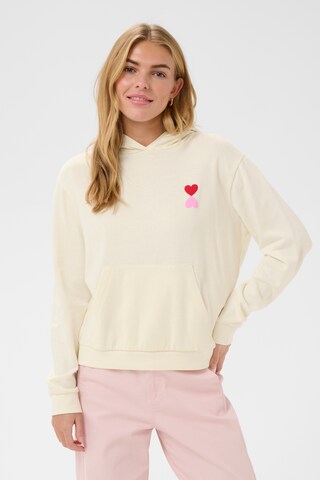 SAINT TROPEZ Sweatjakke 'PixilineSZ' i beige