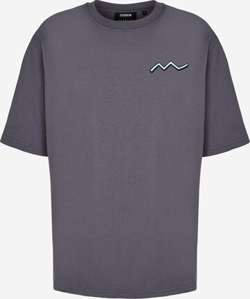 ABOUT YOU x StayKid Shirt 'Karla ZigZag' in Grey: front