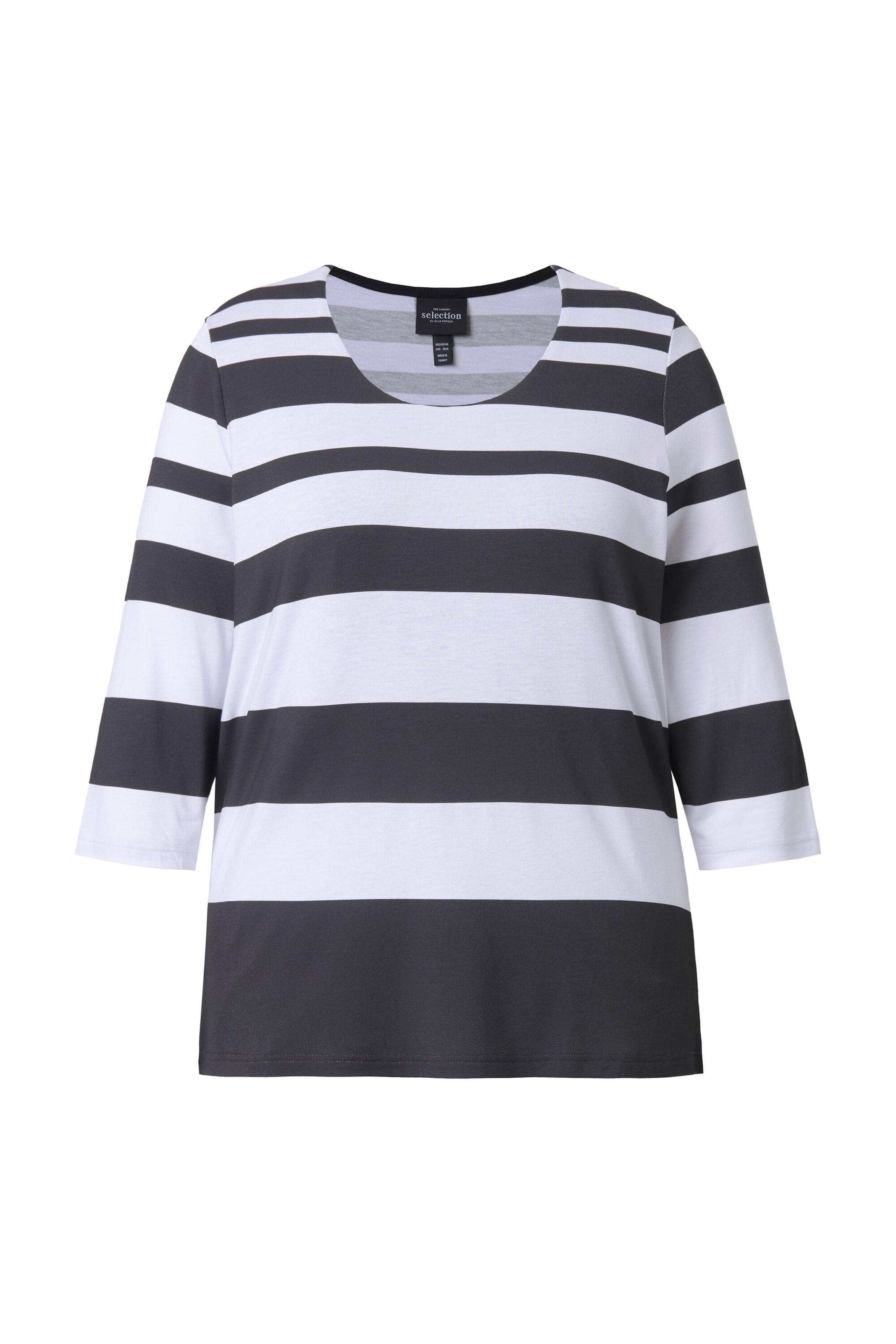 Ulla Popken Shirt in Schwarz: Vorderseite