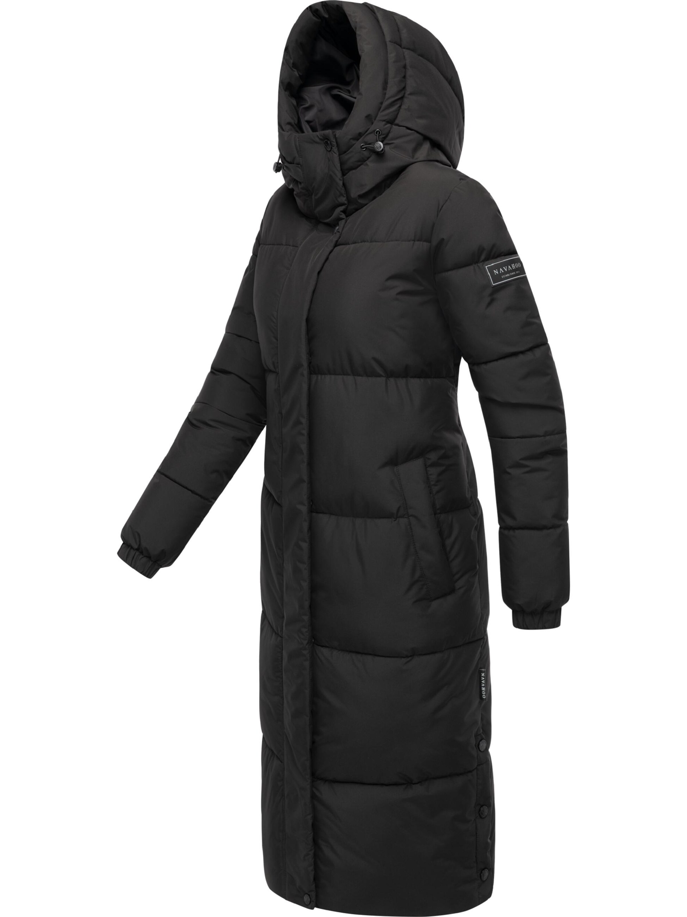 NAVAHOO Mantel in Schwarz
