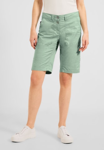 CECIL Regular Pants 'New York' in Green: front