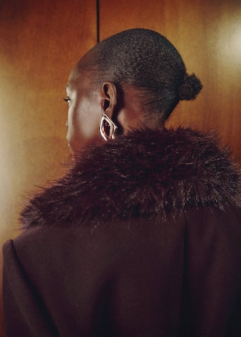 MANGO Winter Coat 'Dolce' in Red