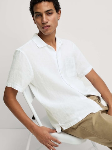 Marks & Spencer Comfort fit Button Up Shirt in White