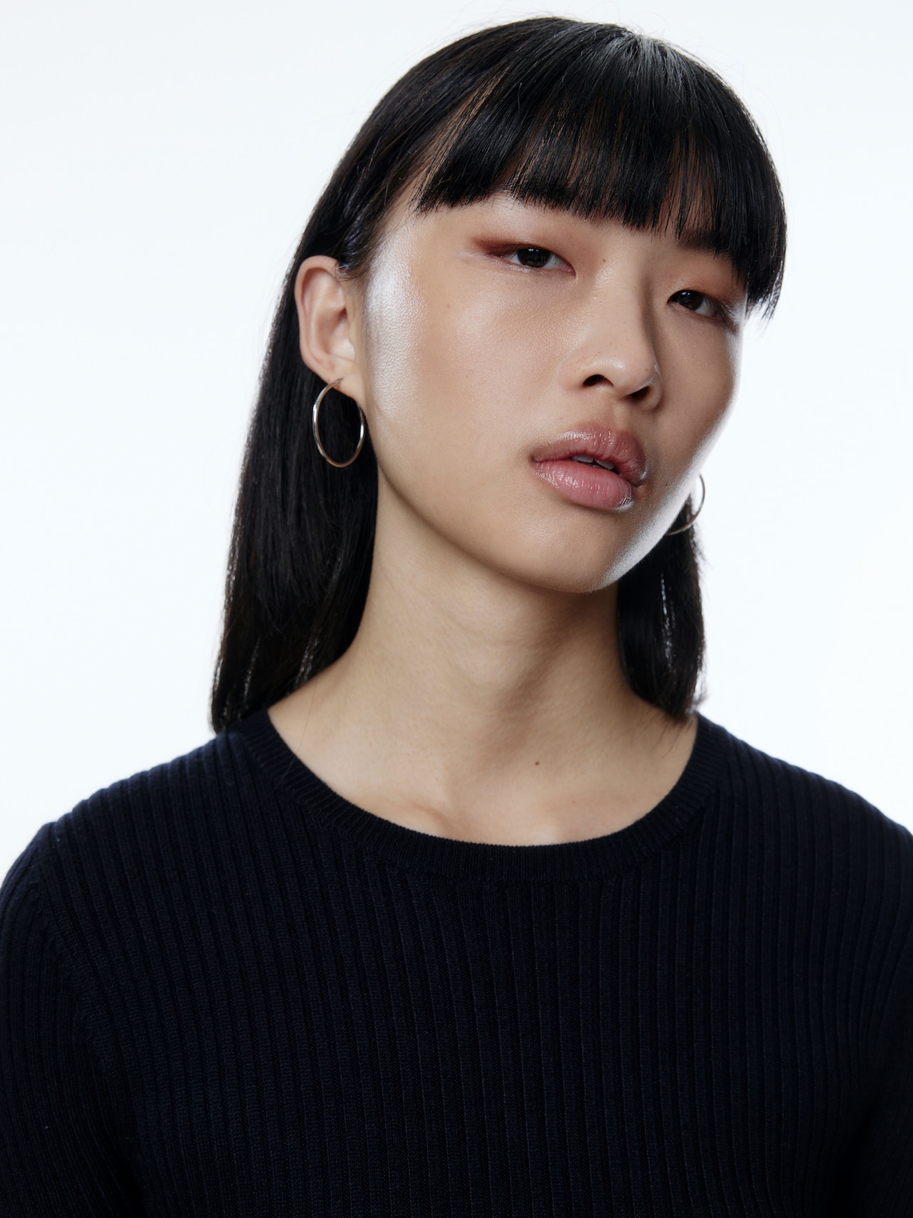 EDITED Produkte Strickkleid 'Invana' schwarz