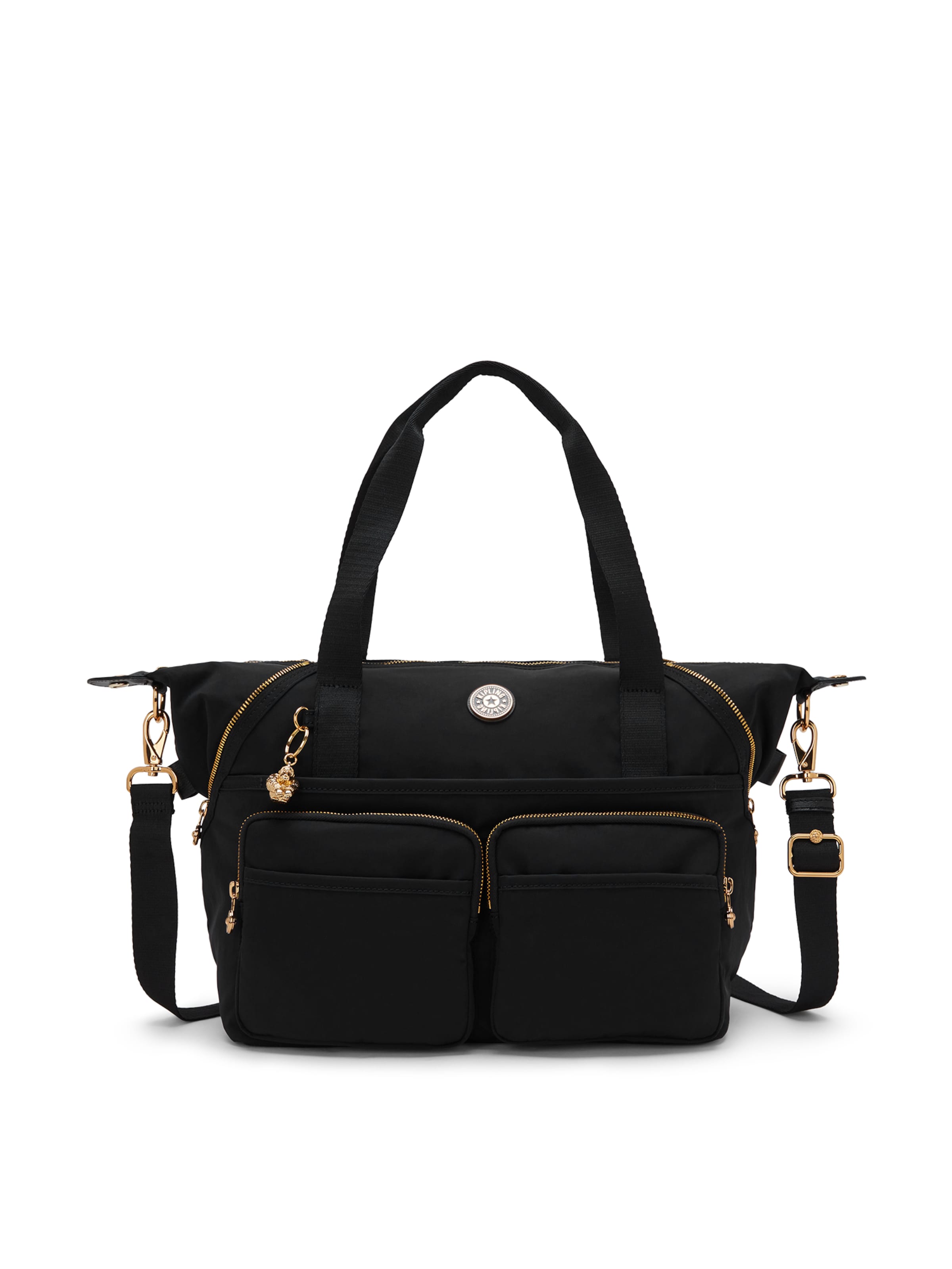 KIPLING - Bolso de mano 'New Art' en negro: frente