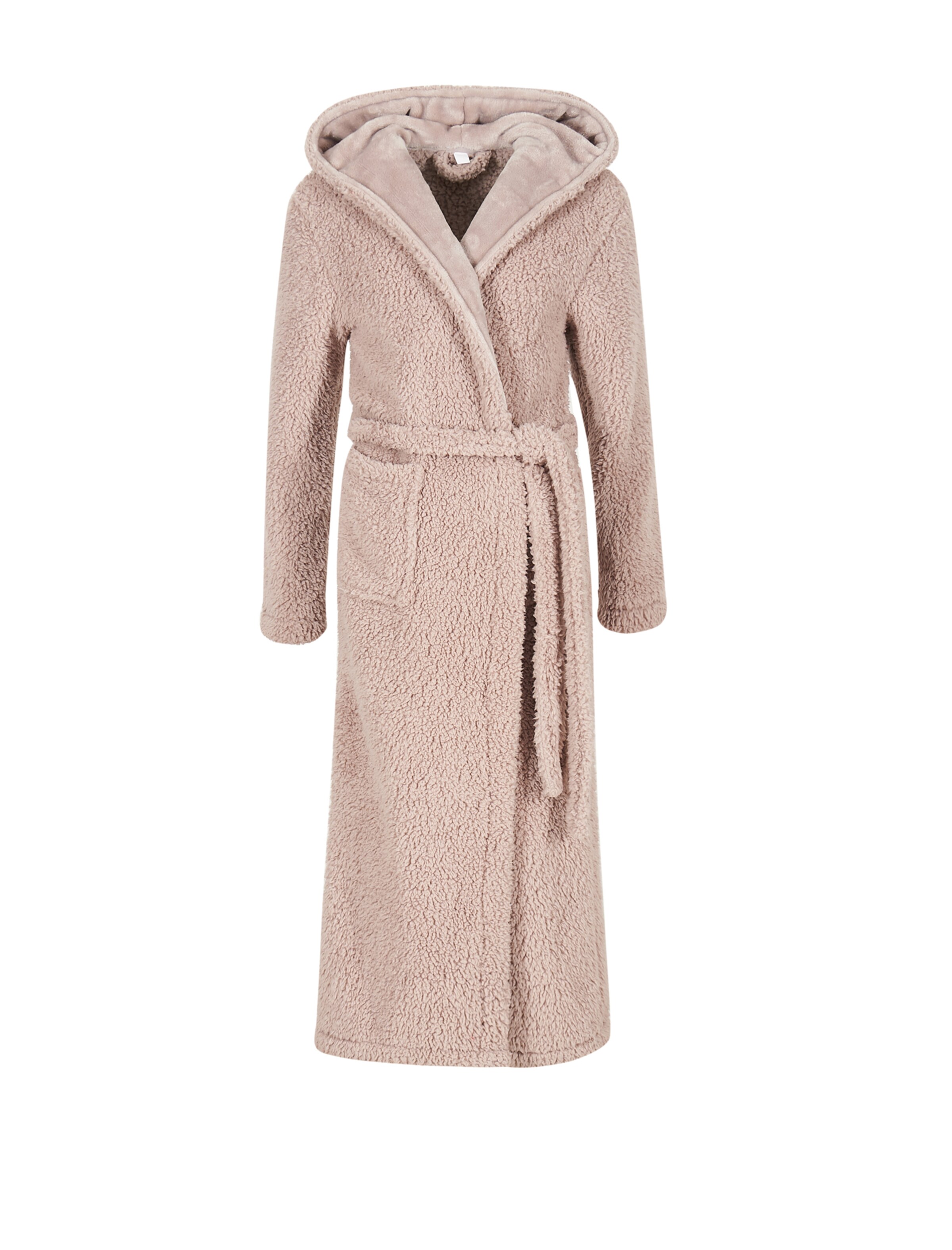 Loungeable Dressing Gown in Beige: front