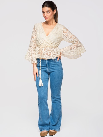 Camicia da donna di Ombre in beige