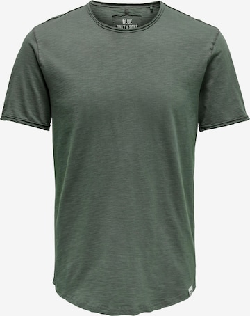Only & Sons T-shirt 'Benne' i grå: framsida