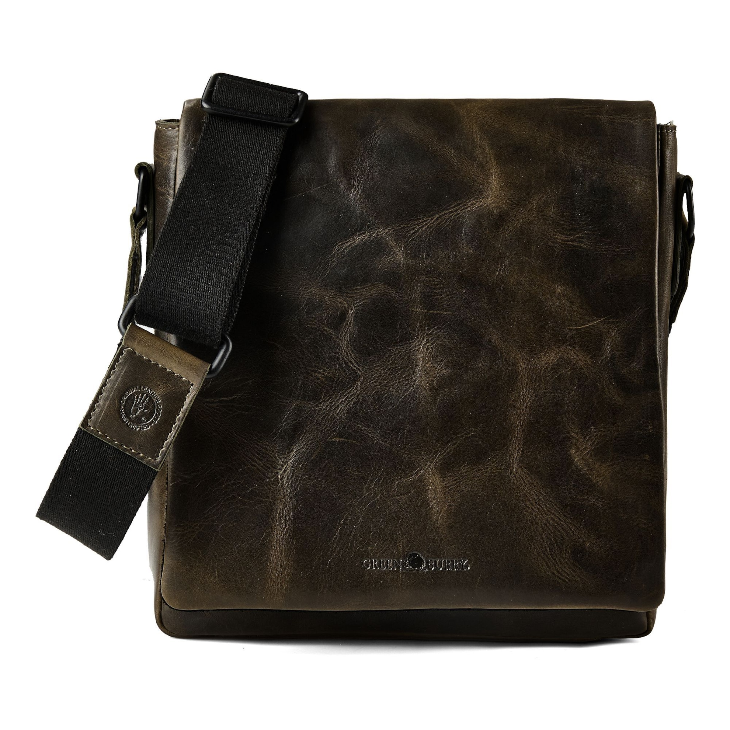 Borsa a tracolla 'Newport' di GREENBURRY in verde: frontale