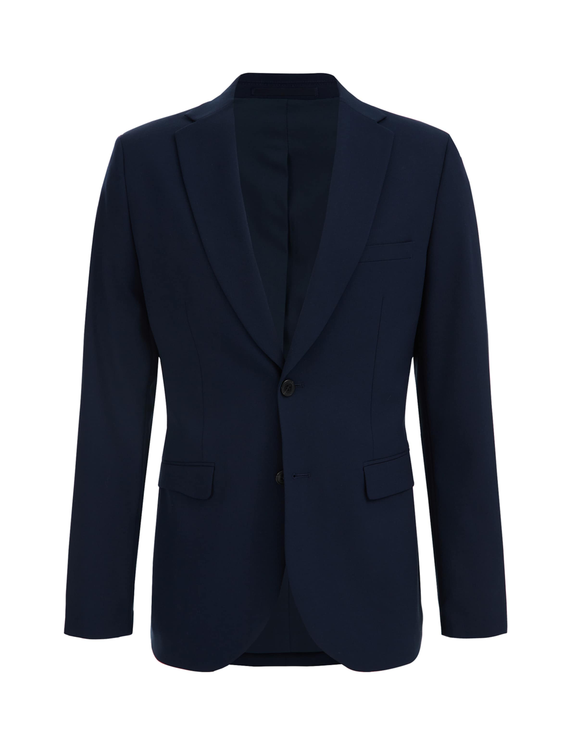 Coupe slim Veste de costume WE Fashion en bleu : devant