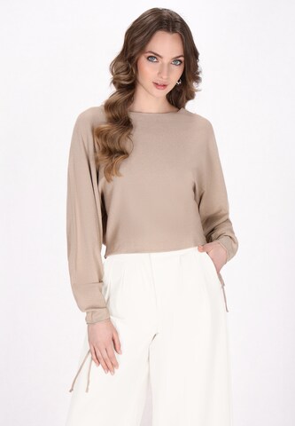 DreiMaster Klassik Свитер 'Classic Look' в Бежевый: спереди