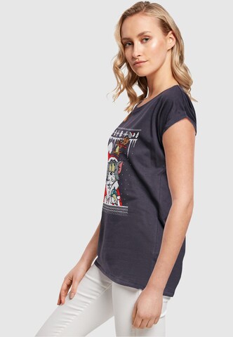 ABSOLUTE CULT Shirt 'Tom And Jerry - Fair Isle' in Blue