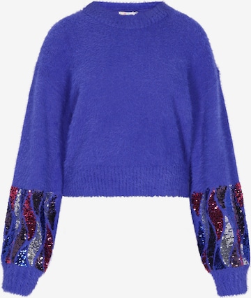 IZIA Trui in Blauw: voorkant