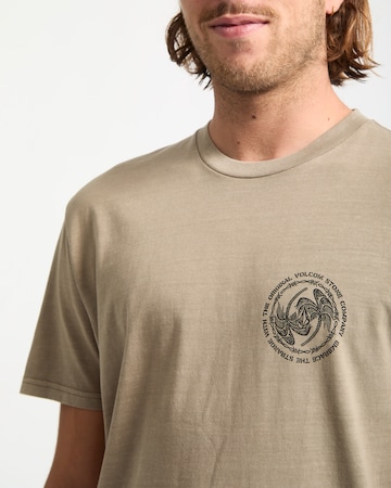T-Shirt 'CIRCLEPALM PW' Volcom en beige