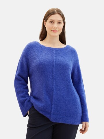 Tom Tailor Women + Pullover in Blau