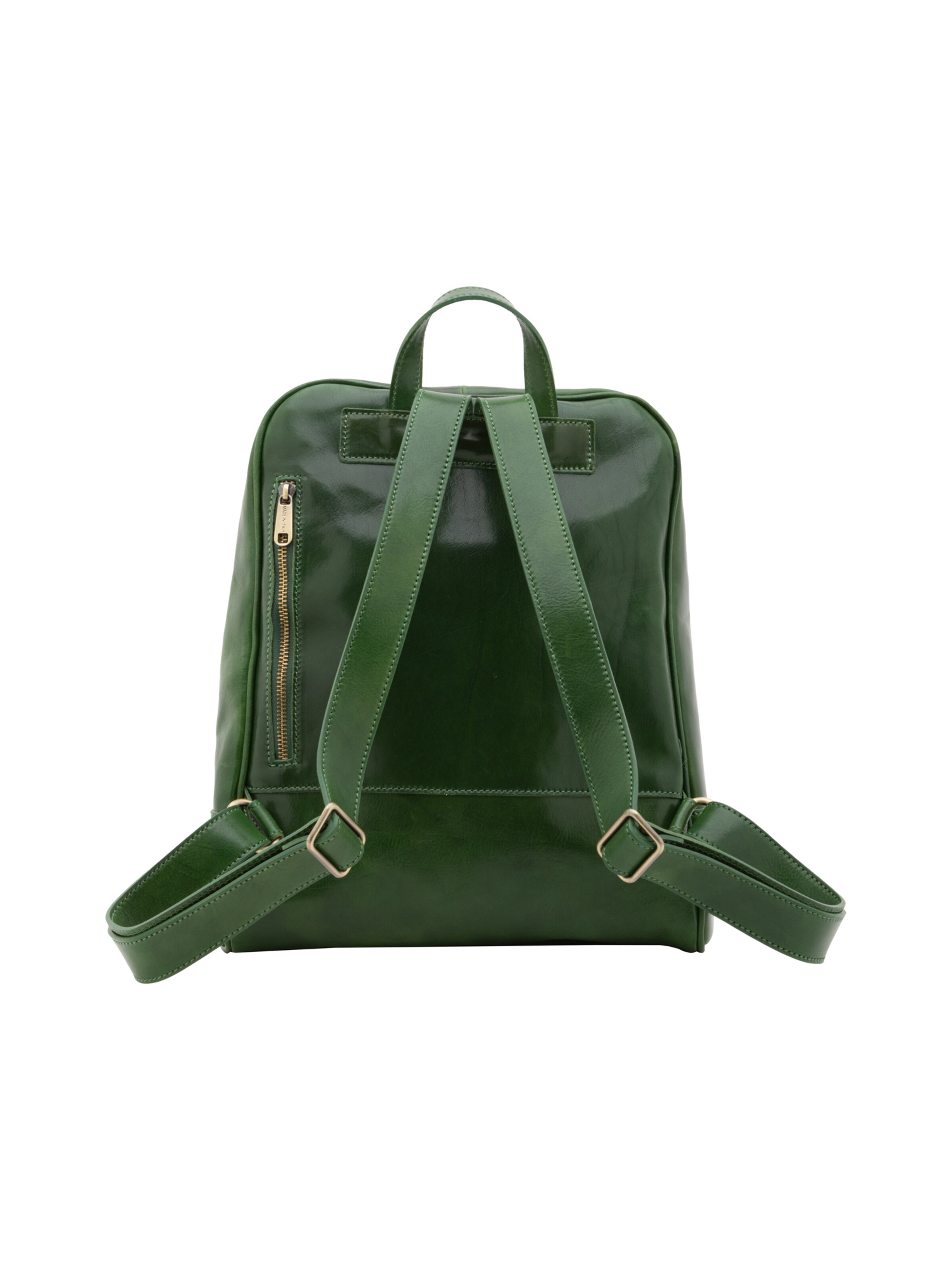 Borsa a spalla 'Zaino Silvanae Vera Pelle - Donna Chiusura Zip Tracolla Regolabile' di I Fratelli in verde