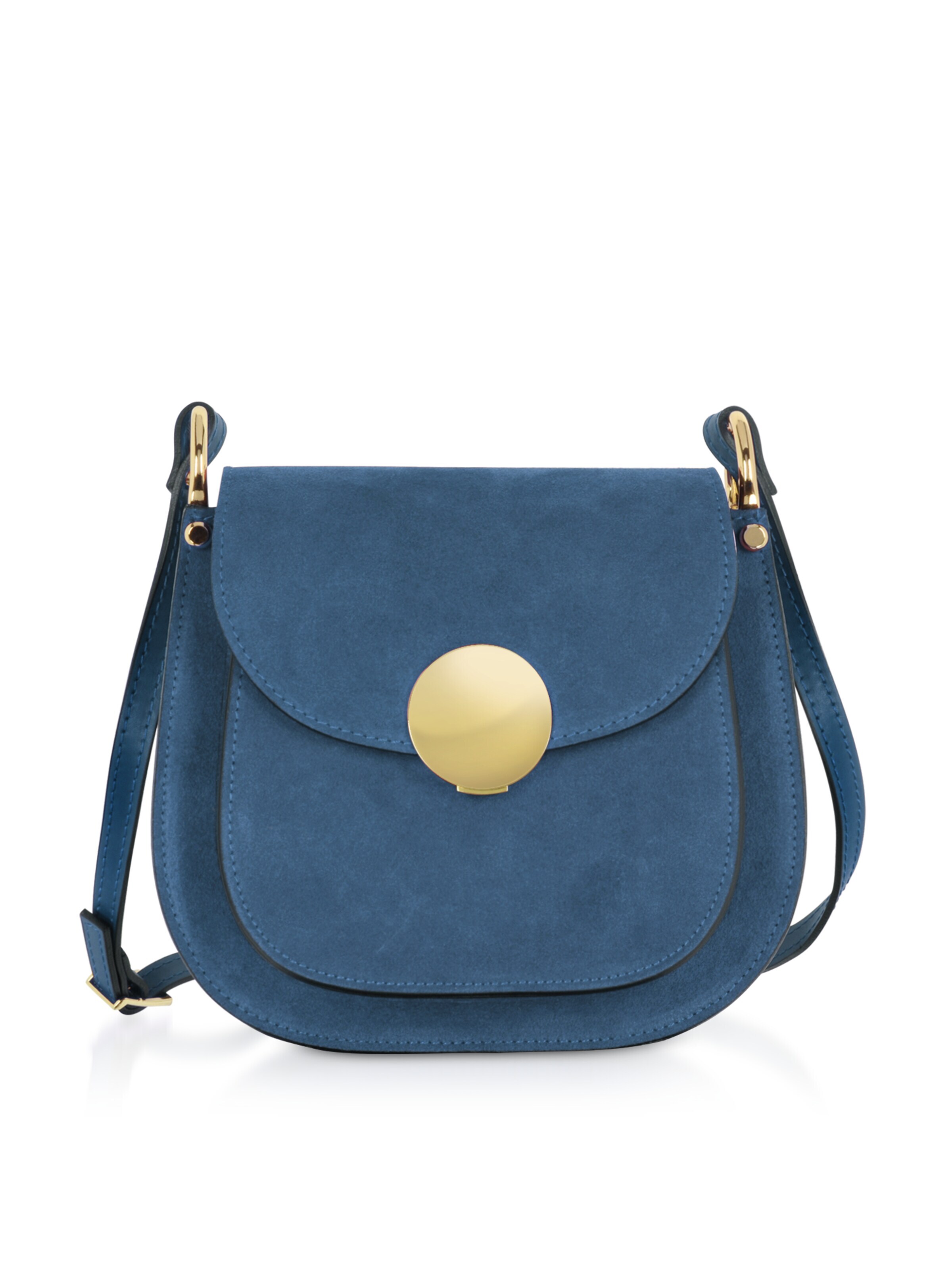 Borsa a tracolla 'Agave' di LeParmentier in blu: frontale