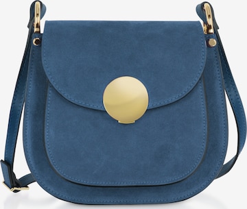 Borsa a tracolla 'Agave' di LeParmentier in blu: frontale