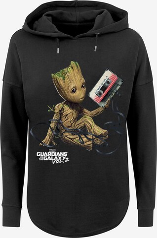 Sweat-shirt 'Marvel Guardians Of The Galaxy Vol2 Groot Tape' F4NT4STIC en noir : devant