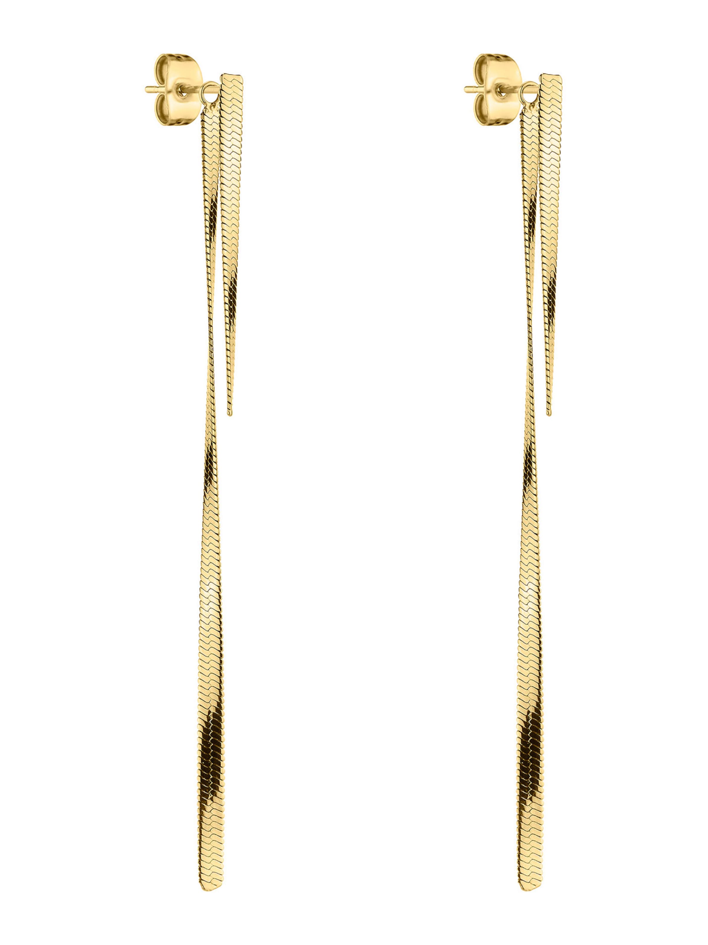 Boucles d'oreilles Liebeskind Berlin en or : devant